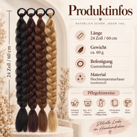 Twist Braid Ponytail 60 cm – Geflochtene Pferdeschwanz-Extension