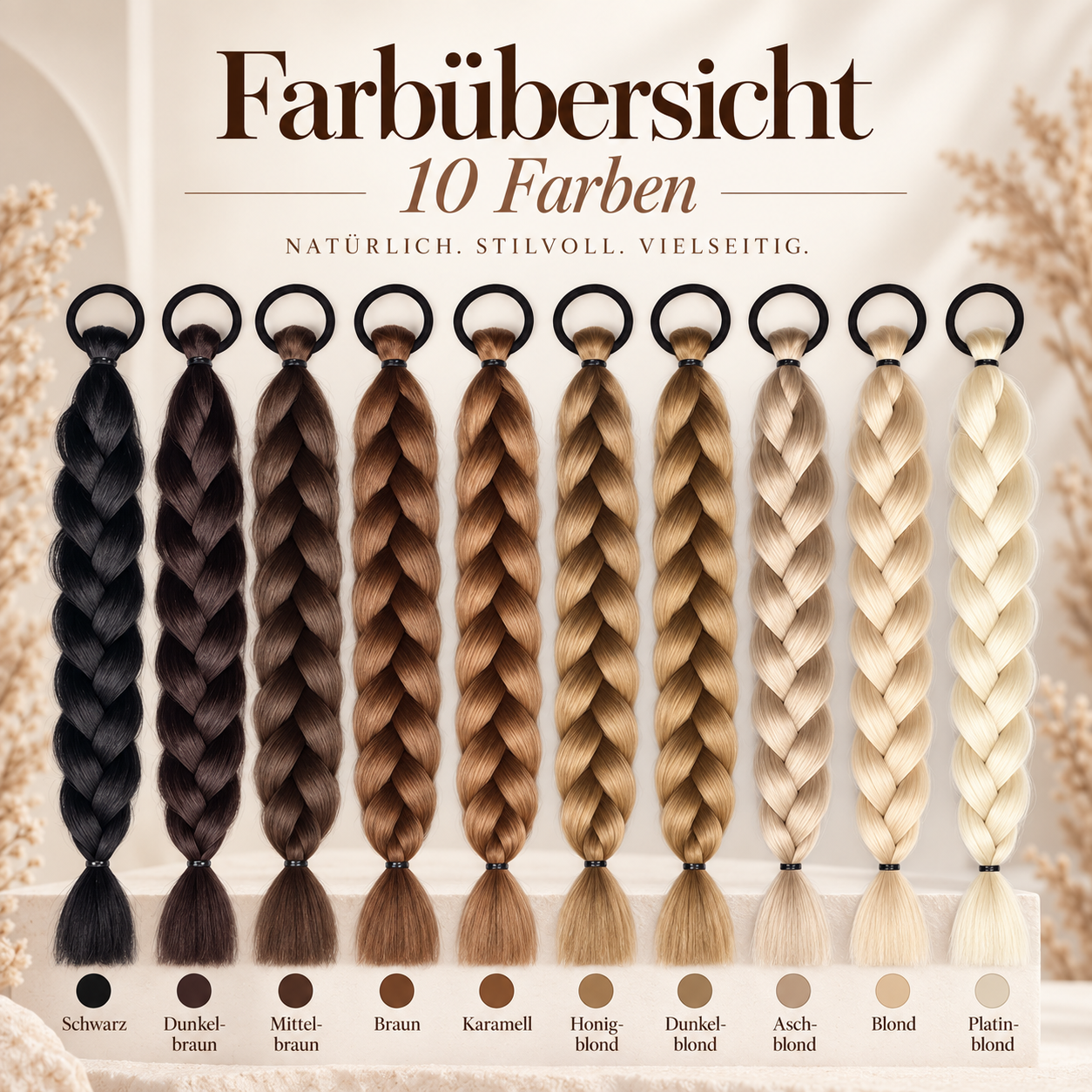 Twist Braid Ponytail 60 cm – Geflochtene Pferdeschwanz-Extension