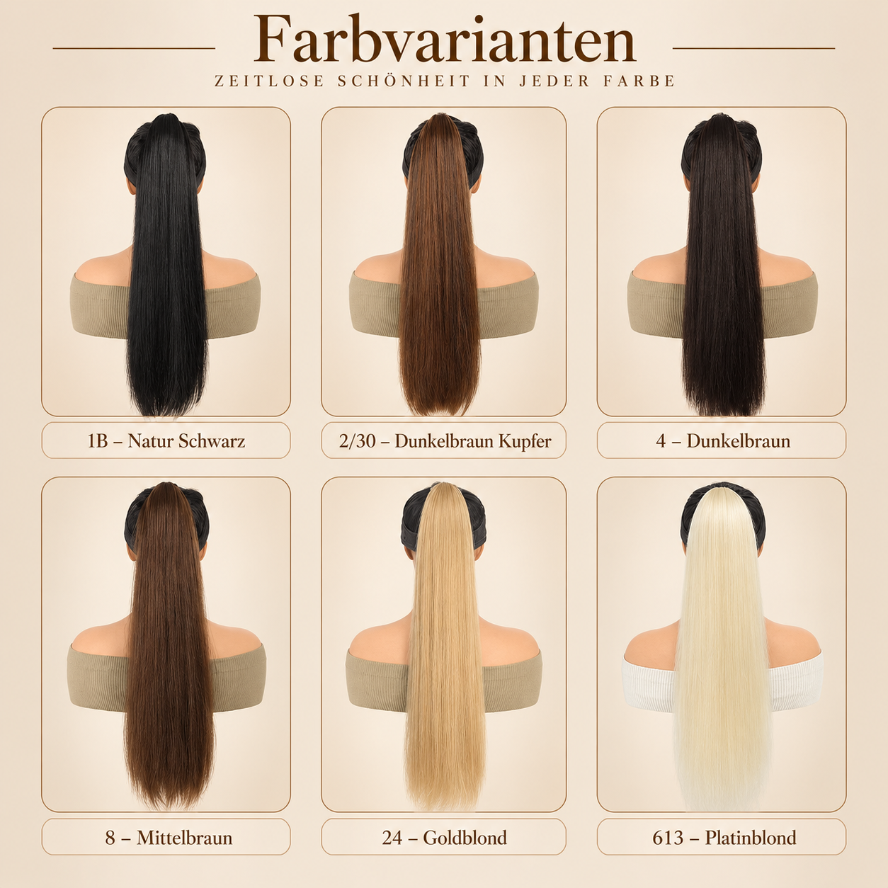 Sleek Ponytail Extension – Glatte Pferdeschwanz-Haarverlängerung