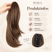 Claw Ponytail 45 cm – Gewellte Clip-in Pferdeschwanz-Extension