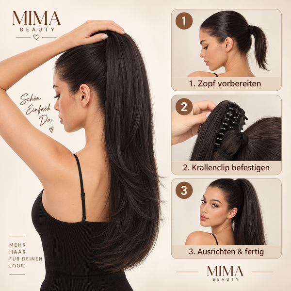 Claw Ponytail 45 cm – Gewellte Clip-in Pferdeschwanz-Extension